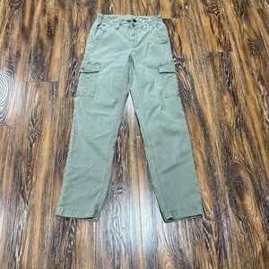 American Eagle Women's Green Stretch Cargo Pants US Size 2 Regular 26X28